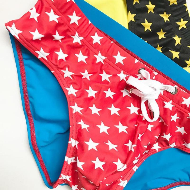 Underpants Men Swimwear Briefs Underwear Summer Beach Drawstring Star Print Swimming Pants Swim Spa TrunksUnderpants, Red
Underpants Men Swimwear Briefs Underwear Summer Beach Drawstring Star Print Swimming Pants Swim Spa TrunksUnderpants, Red