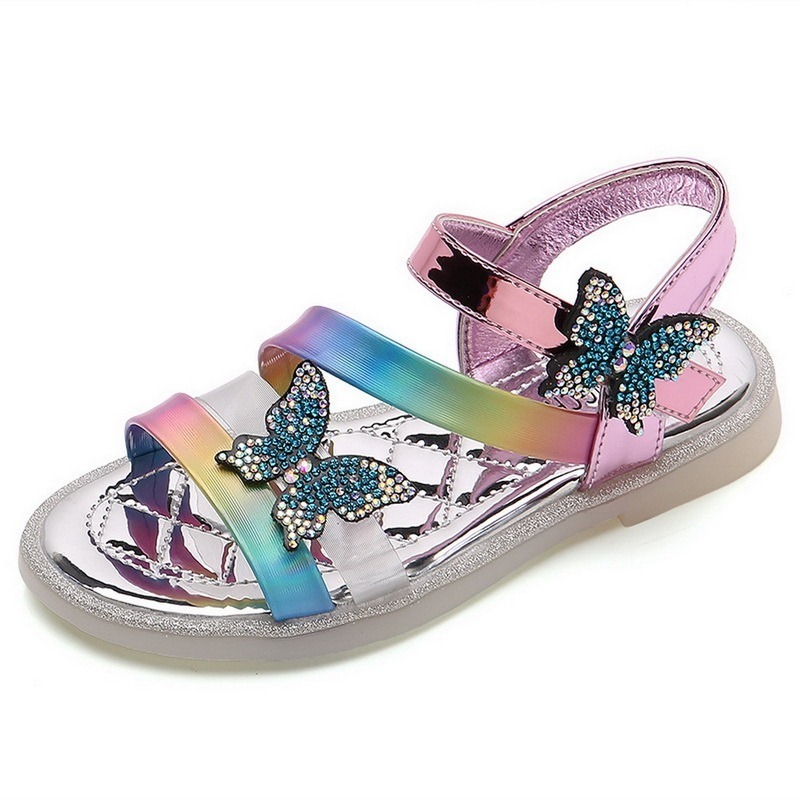 Fashion rhinestones Children Sandals For Girls Kids Shoes Summer Sandal Slippers Child Sandles Sandalias Chaussure gx220525