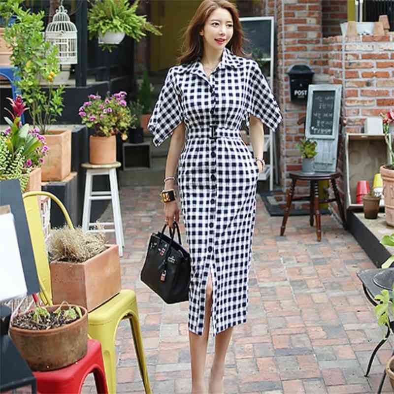Summer Womens SingleBreasted Plaid Casual Dresses Bodycon Vintage Elegant Office OL Pencil Dress Vestidos 210526, Photo color
Summer Womens SingleBreasted Plaid Casual Dresses Bodycon Vintage Elegant Office OL Pencil Dress Vestidos 210526, Photo color