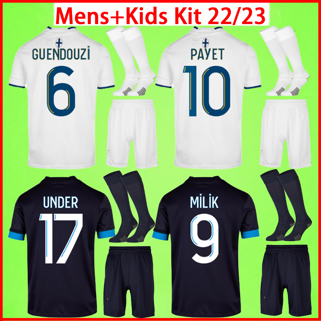 Adult Kids kit with shorts and socks Soccer jerseys Marseilles 2022 2023 Maillot De Foot 22 23 football shirt boys set mens suit children enfants MILIK PAYET UNDER, 2022/2023 home
Adult Kids kit with shorts and socks Soccer jerseys Marseilles 2022 2023 Maillot De Foot 22 23 football shirt boys set mens suit children enfants MILIK PAYET UNDER, 2022/2023 home
