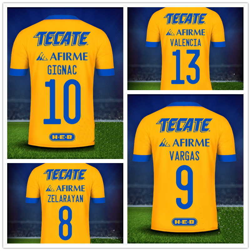 TIGRES 21-22 10 GIGNA 7 Stars 9 VARGAS 20 AQUINO 8 ZELARAYAN 4 H.AYALA 3 JUNINHO 18 SOSA customized Thai Quality Soccer Jersey kingcaps Football wear, 21-22 away
TIGRES 21-22 10 GIGNA 7 Stars 9 VARGAS 20 AQUINO 8 ZELARAYAN 4 H.AYALA 3 JUNINHO 18 SOSA customized Thai Quality Soccer Jersey kingcaps Football wear, 21-22 away