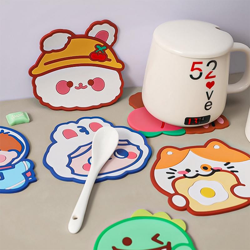 Mats & Pads Creative Cartoon Placemat Heat Resistant Cup Pad Non-slip Bowl Mat PVC Tea Cute Tableware Kitchen Accessories
Mats & Pads Creative Cartoon Placemat Heat Resistant Cup Pad Non-slip Bowl Mat PVC Tea Cute Tableware Kitchen Accessories