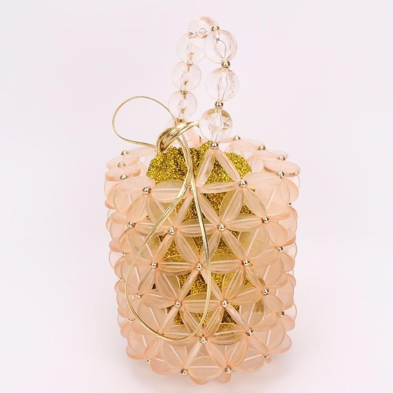 Evening Bags High End Handbag Round Bucket Carrying Gold Inner Bag Leather Rope PocketEvening, Pink
Evening Bags High End Handbag Round Bucket Carrying Gold Inner Bag Leather Rope PocketEvening, Pink