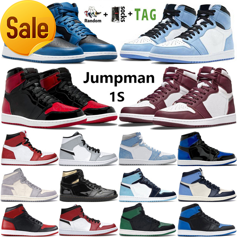 2022 Top Quality Jumpman 1 High OG 1s Mens Basketball Shoes Dark Marina Blues University Blue Royal Patent Bordeaux Rebellionaire Heritage, 34
2022 Top Quality Jumpman 1 High OG 1s Mens Basketball Shoes Dark Marina Blues University Blue Royal Patent Bordeaux Rebellionaire Heritage, 34