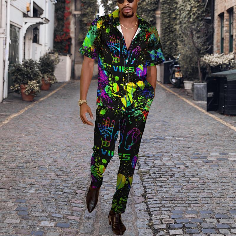 Men' Tracksuits 3D Short Shirt Top Set Fashion Personalized Printing Men' Trousers Large Spring And Summer Combination Leisure Two-Pie, Ttb40-269-1
Men' Tracksuits 3D Short Shirt Top Set Fashion Personalized Printing Men' Trousers Large Spring And Summer Combination Leisure Two-Pie, Ttb40-269-1