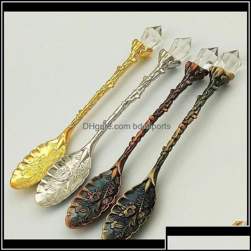 Spoons Flatware Kitchen Dining Bar Home Garden Drop Delivery 2021 Vintage Royal Style Metal Carved Coffee Forks With Crystal Head Zxrfp
Spoons Flatware Kitchen Dining Bar Home Garden Drop Delivery 2021 Vintage Royal Style Metal Carved Coffee Forks With Crystal Head Zxrfp