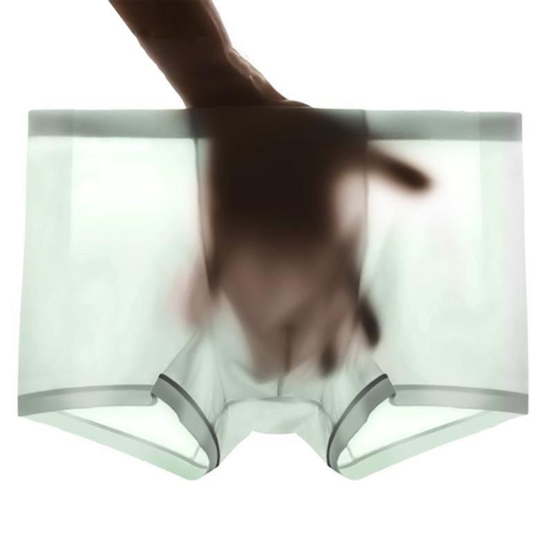 Underpants Ice Silk Underwear Man Transparent Boxer Brief See Through Mans Breathable Shorts Sexy Underpant Male PantiesUnderpants, White
Underpants Ice Silk Underwear Man Transparent Boxer Brief See Through Mans Breathable Shorts Sexy Underpant Male PantiesUnderpants, White