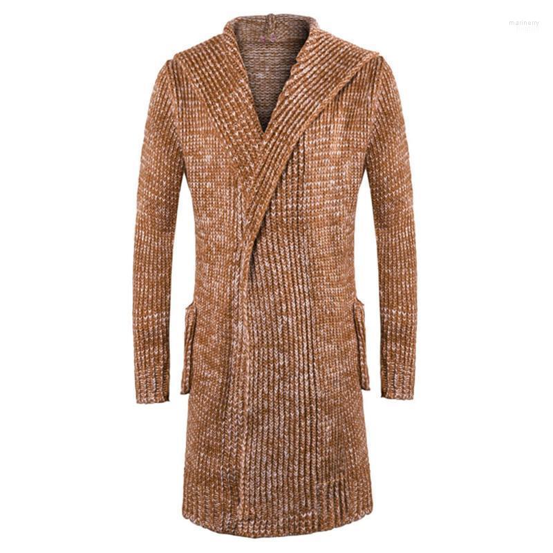 Men's Sweaters Vintage Long Coat Casual Solid Color Sleeve Turn-down Collar Hidden Button Men Winter Outwear Mari22, Khaki
Men's Sweaters Vintage Long Coat Casual Solid Color Sleeve Turn-down Collar Hidden Button Men Winter Outwear Mari22, Khaki