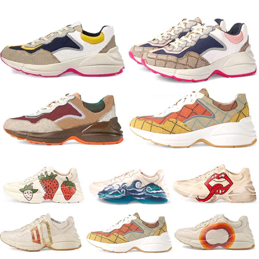 2021 Rhyton Casual Shoes Men Women Designer Dad Sneakers Vintage SPlatform Sports Trainers Designers Shoe Chaussures Ladies Sneaker NO20, Color 9
2021 Rhyton Casual Shoes Men Women Designer Dad Sneakers Vintage SPlatform Sports Trainers Designers Shoe Chaussures Ladies Sneaker NO20, Color 9
