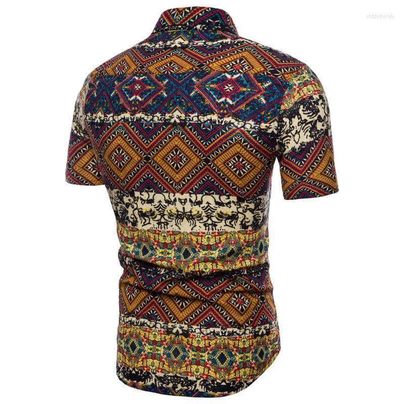 Men's Casual Shirts Basic Men Bohe T Short Size Blouse Linen Floral Summer Plus Top Shirt Sleeve Eldd22, Yellow
Men's Casual Shirts Basic Men Bohe T Short Size Blouse Linen Floral Summer Plus Top Shirt Sleeve Eldd22, Yellow