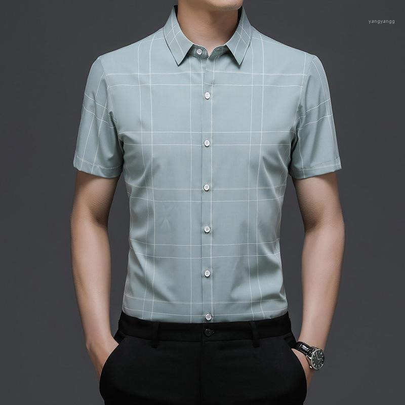 Men's Casual Shirts Summer Plaid Shirt Oversize 4XL Youth Male Lapel Short Sleeve Blouses High Quality Handsome Slim Fit Chemise Homme, Gray
Men's Casual Shirts Summer Plaid Shirt Oversize 4XL Youth Male Lapel Short Sleeve Blouses High Quality Handsome Slim Fit Chemise Homme, Gray