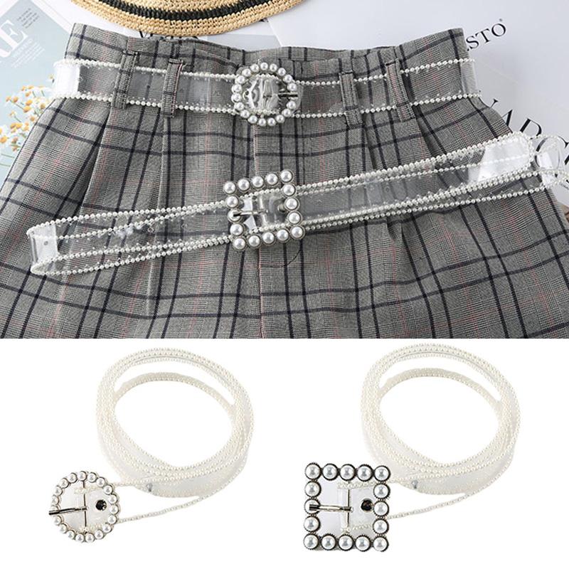Belts Inlaid Pearls Clear Waist Belt For Ladies White Jeans Corset Female Transparent PVC Pearl Edge Decorative Waistbands, Black
Belts Inlaid Pearls Clear Waist Belt For Ladies White Jeans Corset Female Transparent PVC Pearl Edge Decorative Waistbands, Black