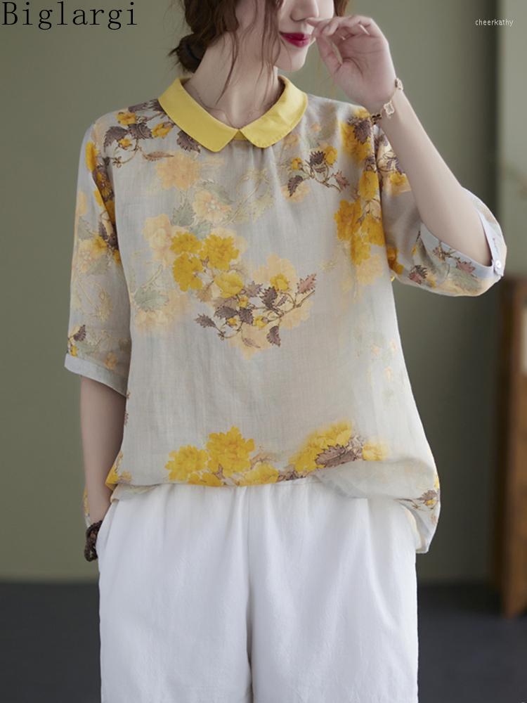 Women's Blouses & Shirts Oversized Ethnic Style Cotton Print Short Seleeve Shirt Summer Women Casual Ladies Womens Floral Decor TopsWomen's, Yellow shirt
Women's Blouses & Shirts Oversized Ethnic Style Cotton Print Short Seleeve Shirt Summer Women Casual Ladies Womens Floral Decor TopsWomen's, Yellow shirt