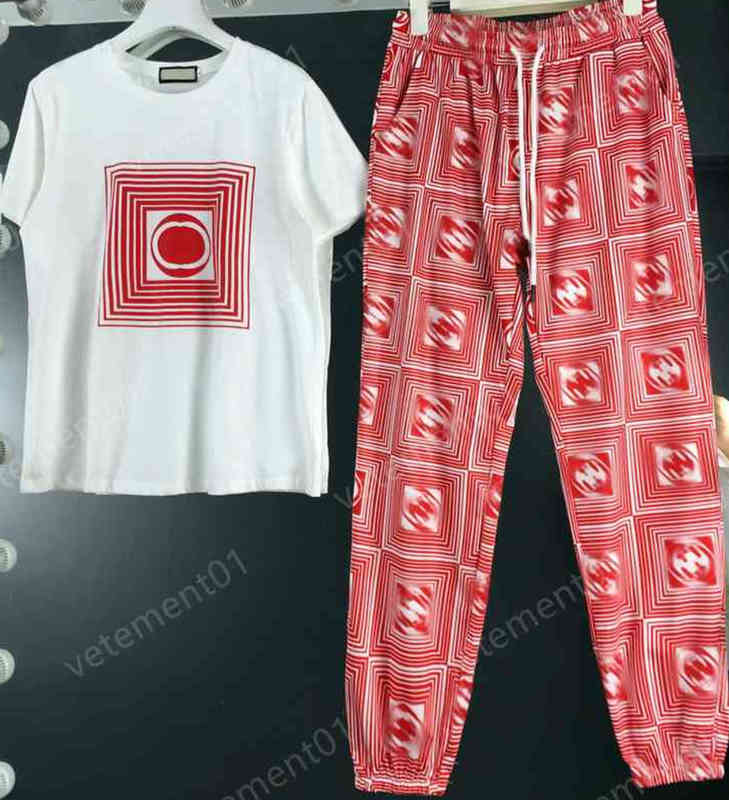 Womens Two Piece Pants Maze Colorful Graphic Print T-shirt And Trousers 2 Piece Sets Luxury Designer Tracksuits Women Clothing 0912
Womens Two Piece Pants Maze Colorful Graphic Print T-shirt And Trousers 2 Piece Sets Luxury Designer Tracksuits Women Clothing 0912