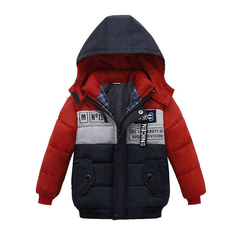 Children's Clothing Boys Cotton Clothes 2022 New Thickened Jacket Hooded Coat Stitching Color Padded Jackets Fleece Lining J220718, Blue
Children's Clothing Boys Cotton Clothes 2022 New Thickened Jacket Hooded Coat Stitching Color Padded Jackets Fleece Lining J220718, Blue