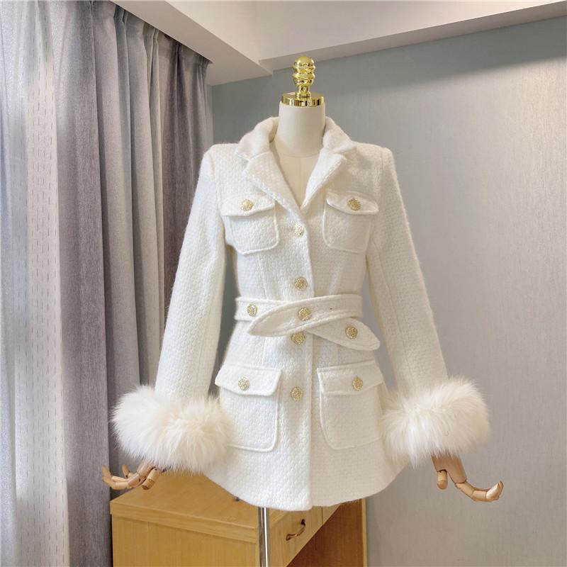 Women' Wool & Blends Winter Fashion 2022 Jackets Full Sleeve Solid Color Cardigan Pearls Pockets Spliced Faux Fur Quilted CoatsWomen, Black
Women' Wool & Blends Winter Fashion 2022 Jackets Full Sleeve Solid Color Cardigan Pearls Pockets Spliced Faux Fur Quilted CoatsWomen, Black