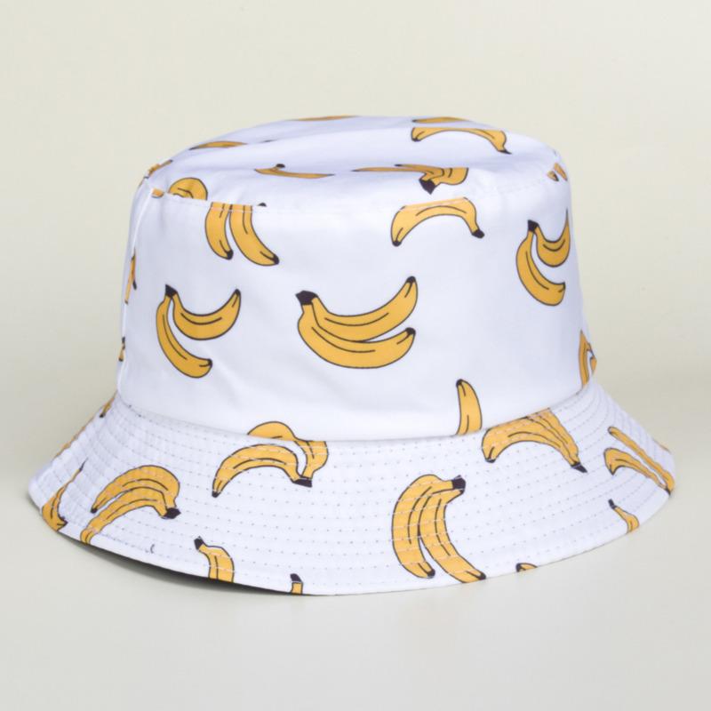 Berets Fashion Female Panama Bucket Hat Men Women Summer Cap Banana Print Bob Hip Hop Gorros Fishing Fisherman Sun CapBerets, White
Berets Fashion Female Panama Bucket Hat Men Women Summer Cap Banana Print Bob Hip Hop Gorros Fishing Fisherman Sun CapBerets, White