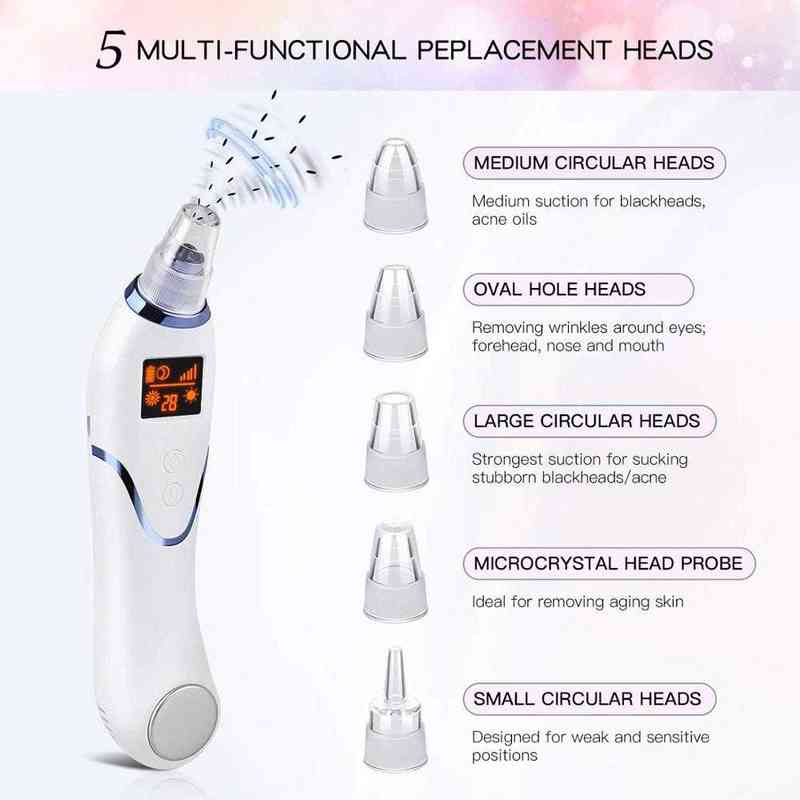 Arrival Cold & Hot Compress Black Point Vacuum Cleaner Blackhead Remover Acne Pimple Pores Removal 220520
Arrival Cold & Hot Compress Black Point Vacuum Cleaner Blackhead Remover Acne Pimple Pores Removal 220520