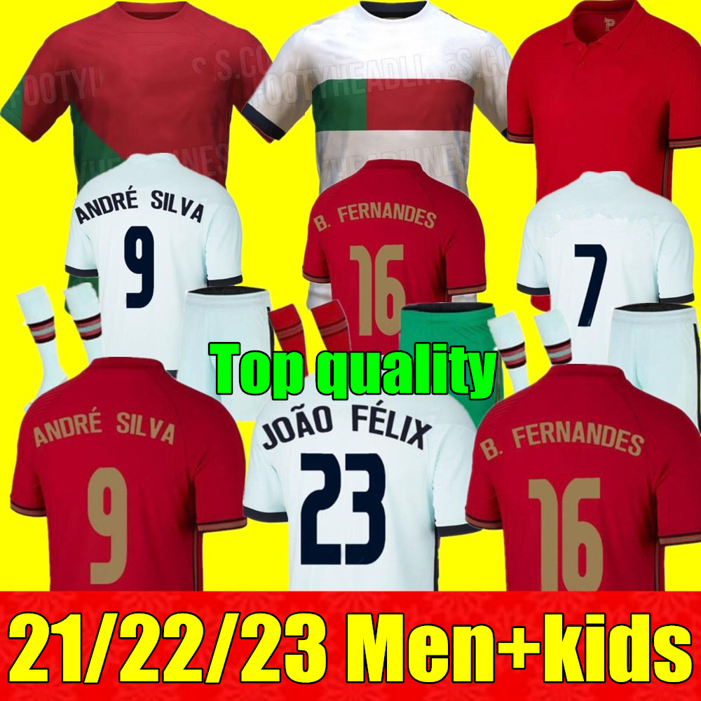 New 22 23 Portuguesa JOAO FELIX soccer jerseys RUBEN NEVES BRUNO FERNANDES Portugieser 2022 Portuguese football shirt Men Kids kit sets DIOGO J. OTAVIO, 22/23 adult away+world cup patch
New 22 23 Portuguesa JOAO FELIX soccer jerseys RUBEN NEVES BRUNO FERNANDES Portugieser 2022 Portuguese football shirt Men Kids kit sets DIOGO J. OTAVIO, 22/23 adult away+world cup patch