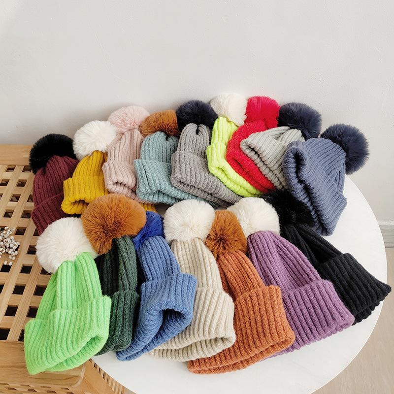Berets 2-5Years Old Children Knitted Beanies For Boy Girl Casual Warm Hat Fur Pom Winter Hats Baby Knitting Outdoor Ski CapsBerets
Berets 2-5Years Old Children Knitted Beanies For Boy Girl Casual Warm Hat Fur Pom Winter Hats Baby Knitting Outdoor Ski CapsBerets