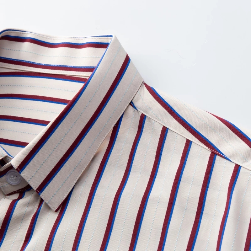 new Cotton Men's Shirts Luxury Short Sleeve Vertical Striped Casual Male Dress Shirts Summer Jacquard Simple Man Shirts, Red blue striped
new Cotton Men's Shirts Luxury Short Sleeve Vertical Striped Casual Male Dress Shirts Summer Jacquard Simple Man Shirts, Red blue striped