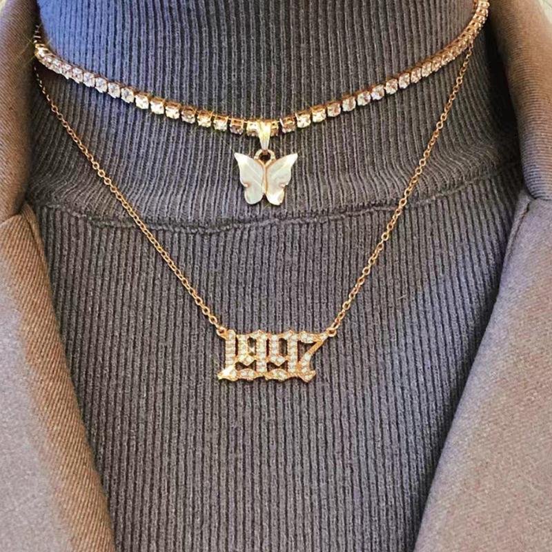 Chains Birth Year Number Necklace For Women Stainless Steel Gold Charm Chain Choker Pendant Birthday Jewelry Gift Bijoux FemmeChains
Chains Birth Year Number Necklace For Women Stainless Steel Gold Charm Chain Choker Pendant Birthday Jewelry Gift Bijoux FemmeChains
