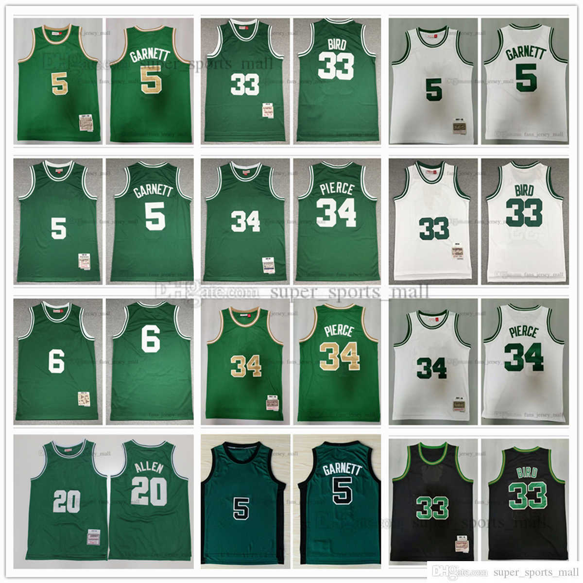 Retro Mitchell&Ness Basketball Jerseys 5 Kevin 34 Paul Garnett Pierce 6 Bill 20 Ray Russell Allen Larry 33 Bird Jersey Black 1962-63 2007-08 Mens S-XXL, Picture
Retro Mitchell&Ness Basketball Jerseys 5 Kevin 34 Paul Garnett Pierce 6 Bill 20 Ray Russell Allen Larry 33 Bird Jersey Black 1962-63 2007-08 Mens S-XXL, Picture