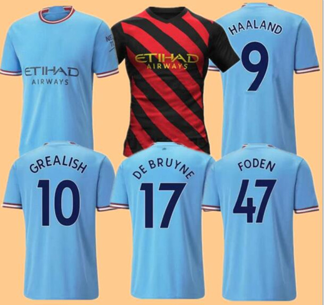 22 23 fans version HAALAND City soccer jersey GREALISH STERLING FERRAN DE BRUYNE FODEN 2021 2022 2023 MANS cities football shirts men sets uniform, Blue
22 23 fans version HAALAND City soccer jersey GREALISH STERLING FERRAN DE BRUYNE FODEN 2021 2022 2023 MANS cities football shirts men sets uniform, Blue