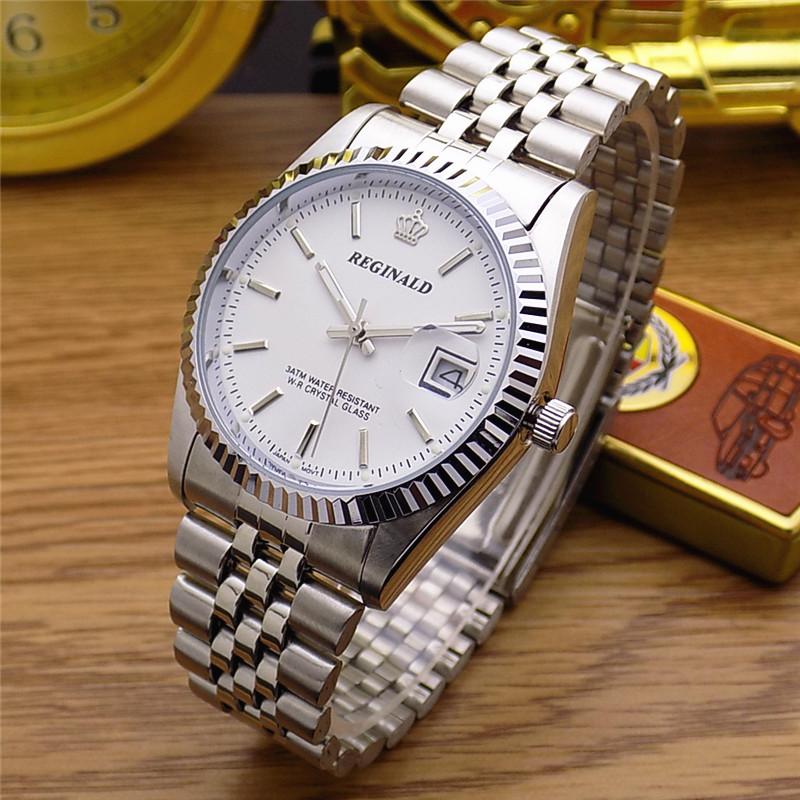 Wristwatches Hong Kong REGINALD Watches Women Men Silver Stainless Steel Watch Waterproof Quartz Wristwatch Clock, Woman size
Wristwatches Hong Kong REGINALD Watches Women Men Silver Stainless Steel Watch Waterproof Quartz Wristwatch Clock, Woman size