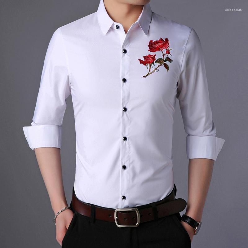 Men's Casual Shirts Man Embroidery Dresses Autumn Spring Floral Long Sleeve Male Flowers ClothesMen's Eldd22, Black
Men's Casual Shirts Man Embroidery Dresses Autumn Spring Floral Long Sleeve Male Flowers ClothesMen's Eldd22, Black