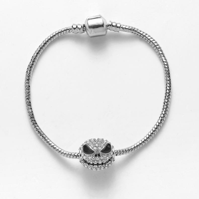 Bangle Ghost Crystal Black Enamel Skull Charm Bracelets Trendy Party Jewelry Stainless Steel Chain Link For Women Gift
Bangle Ghost Crystal Black Enamel Skull Charm Bracelets Trendy Party Jewelry Stainless Steel Chain Link For Women Gift