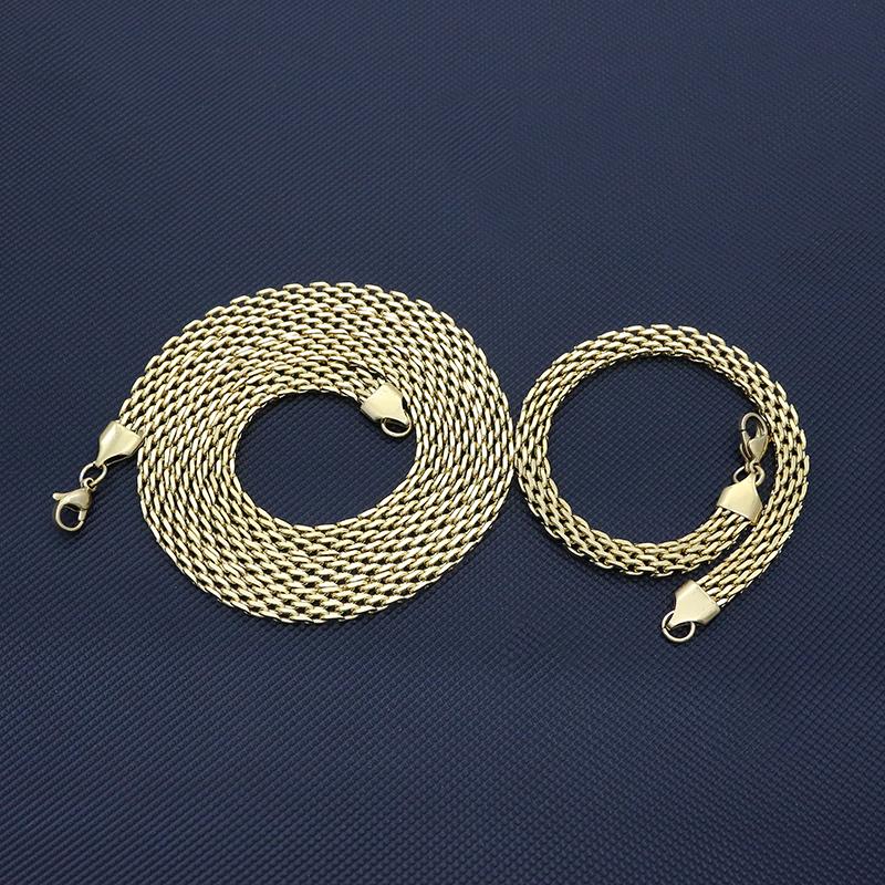 Earrings & Necklace Arrivals Women 6MM&60CM Hiphop Gold Chain Necklaces For Men Stainless Steel 6MM&20CM Bracelet Men's Jewelry SetEarrings, As pic
Earrings & Necklace Arrivals Women 6MM&60CM Hiphop Gold Chain Necklaces For Men Stainless Steel 6MM&20CM Bracelet Men's Jewelry SetEarrings, As pic