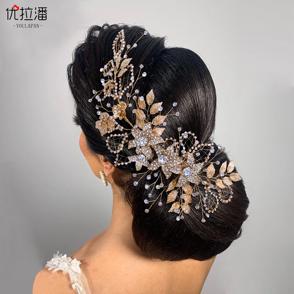 Flower Leaf Diamond Wedding Tiara Baroque Crystal Bridal Headwear Crown Rhinestone with Wedding Jewelry Hair Accessories Bridal Crowns Headpieces HP282
Flower Leaf Diamond Wedding Tiara Baroque Crystal Bridal Headwear Crown Rhinestone with Wedding Jewelry Hair Accessories Bridal Crowns Headpieces HP282