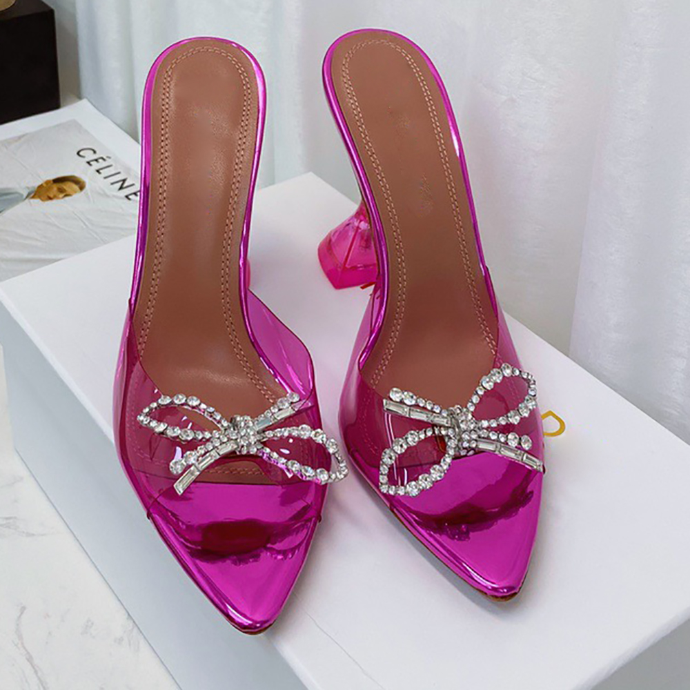 2022 Women Summer Luxury Designer High Heel Sandals Slippers Yellow goblet heel with pointed crystal diamond bow, #1
2022 Women Summer Luxury Designer High Heel Sandals Slippers Yellow goblet heel with pointed crystal diamond bow, #1