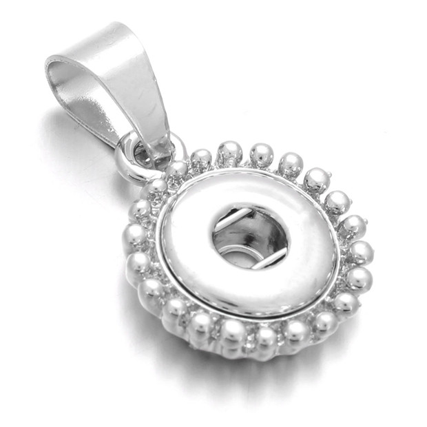 Fashion Silver plated 12mm Snap Button Necklace Necklace For Women Ginger Snaps Buttons Jewelry
