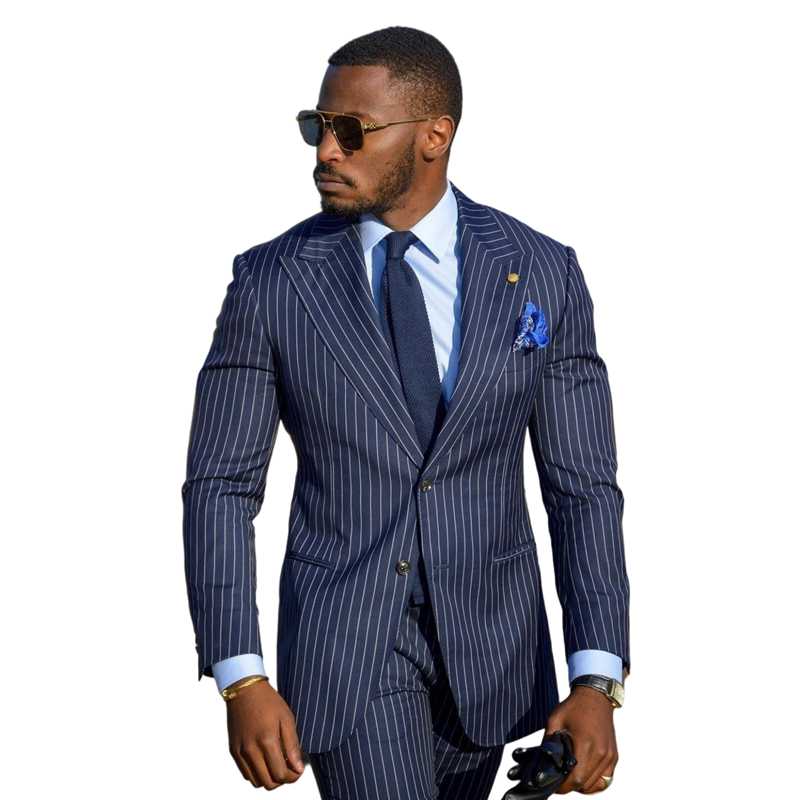 Men's Suits & Blazers Classic Striped Business Men Jacket Slim Fit 2 Pieces/Office Formal Mens Clothes Wedding Groom Tuxedo Blazer Pants Out, Custom made
Men's Suits & Blazers Classic Striped Business Men Jacket Slim Fit 2 Pieces/Office Formal Mens Clothes Wedding Groom Tuxedo Blazer Pants Out, Custom made