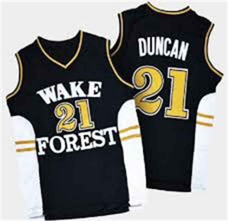 2022 Custom Wake Forest Stitched Basketball Jersey 3 Chris Paul Jerseys 21 Tim Dun can 51 Kevin Dunn40 RJ Kennah 0 Jake LaRavia 55 Miles Lester Matthe