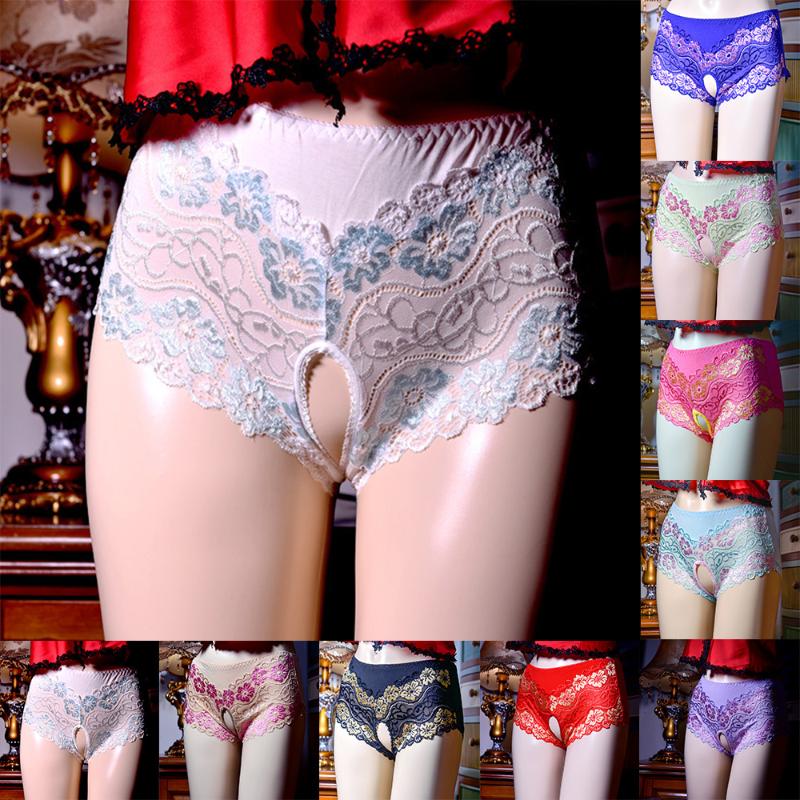Underpants Fashion Sexy Lace Comfortable Open Crotch Hollow Triangle Low Waist Pantie Thong Panties, Black
Underpants Fashion Sexy Lace Comfortable Open Crotch Hollow Triangle Low Waist Pantie Thong Panties, Black