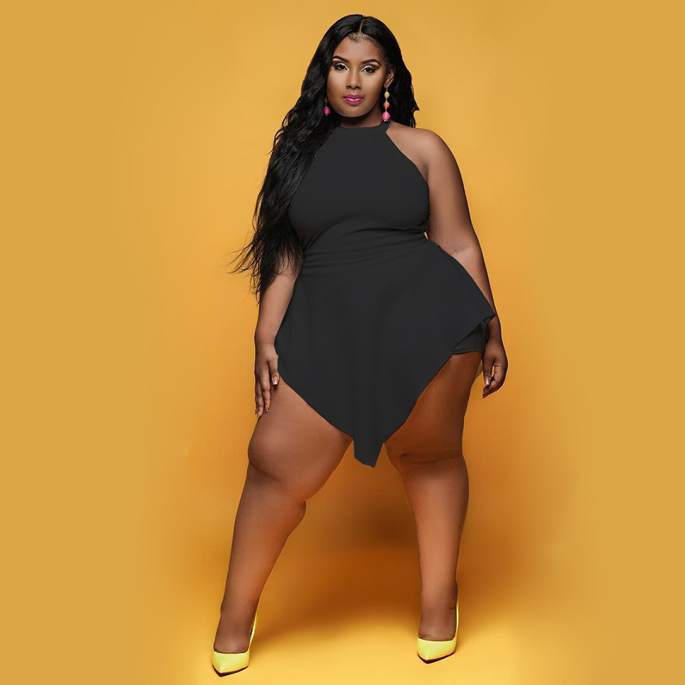 Summer Women Plus Size Jumpsuits Rompers Casual Outfit Shorts Skirts for Club Party Beach