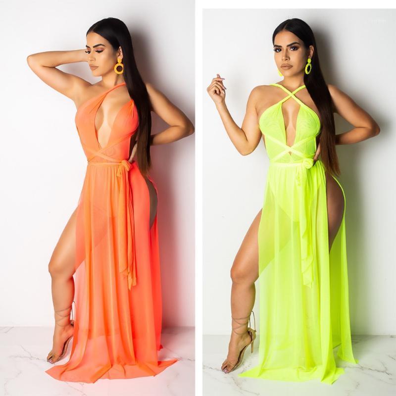 Casual Dresses Fashion Mesh One Shoulder Sleeveless Bandage Backless Sexy See Through Bodycon Women Maxi Dresses1, Orange
Casual Dresses Fashion Mesh One Shoulder Sleeveless Bandage Backless Sexy See Through Bodycon Women Maxi Dresses1, Orange