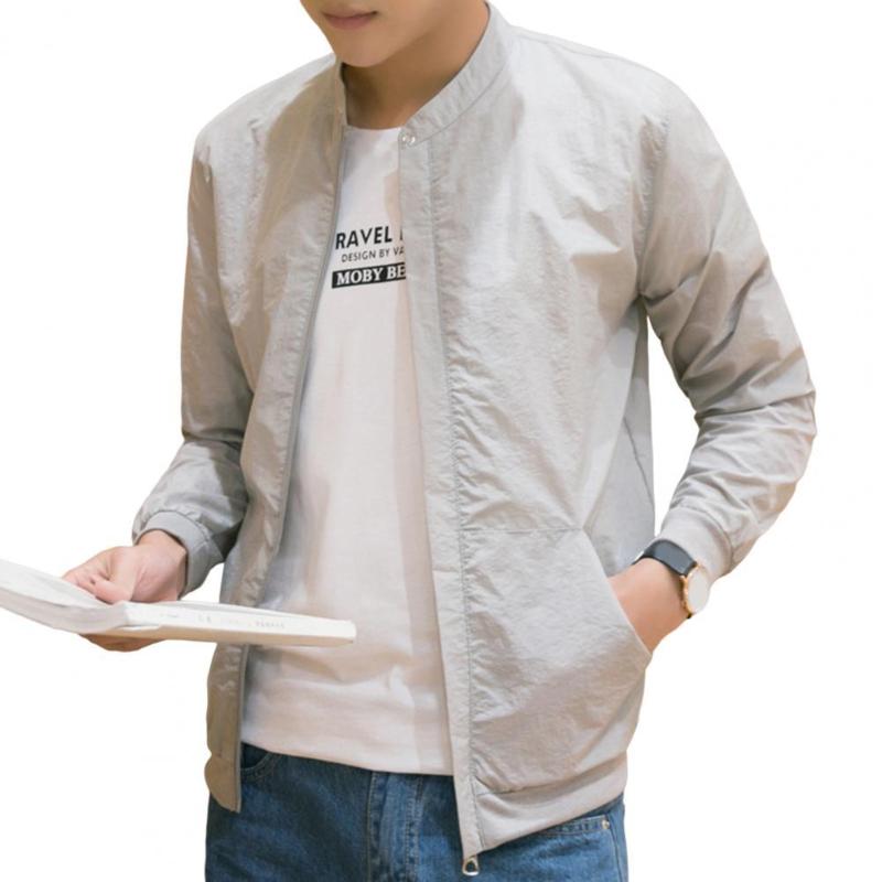Men's Jackets Summer Basic Coat For Men Stand Collar Quick Dry Solid Color Outdoor Loose Cycling Sun Protection Jacket CasualMen's, Blue
Men's Jackets Summer Basic Coat For Men Stand Collar Quick Dry Solid Color Outdoor Loose Cycling Sun Protection Jacket CasualMen's, Blue
