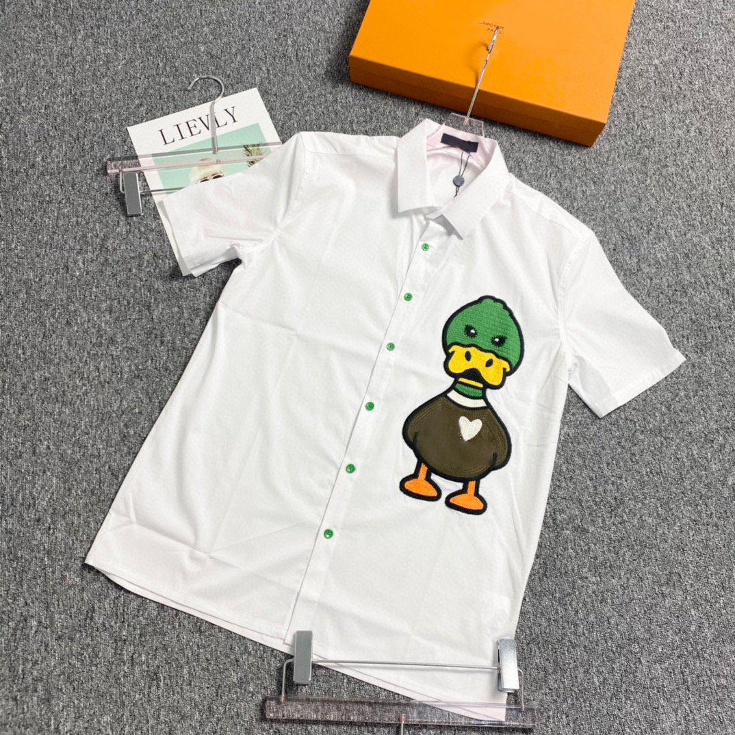 Mens Casual Shirts spring summer fall Fashion Shirt Slim Short-sleeved little yellow duck embroidery craft high-quality spot womens lovers Clothing Shirts black, Shipping pay
Mens Casual Shirts spring summer fall Fashion Shirt Slim Short-sleeved little yellow duck embroidery craft high-quality spot womens lovers Clothing Shirts black, Shipping pay