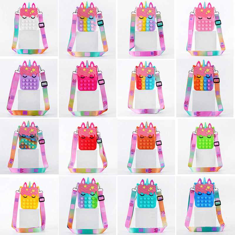 Decompression Bubble Toy Bag Party Favor Silicone Crossbody Bags Kids Cute Unicorn Small Purse Unzip Puzzle Coin Purse
Decompression Bubble Toy Bag Party Favor Silicone Crossbody Bags Kids Cute Unicorn Small Purse Unzip Puzzle Coin Purse