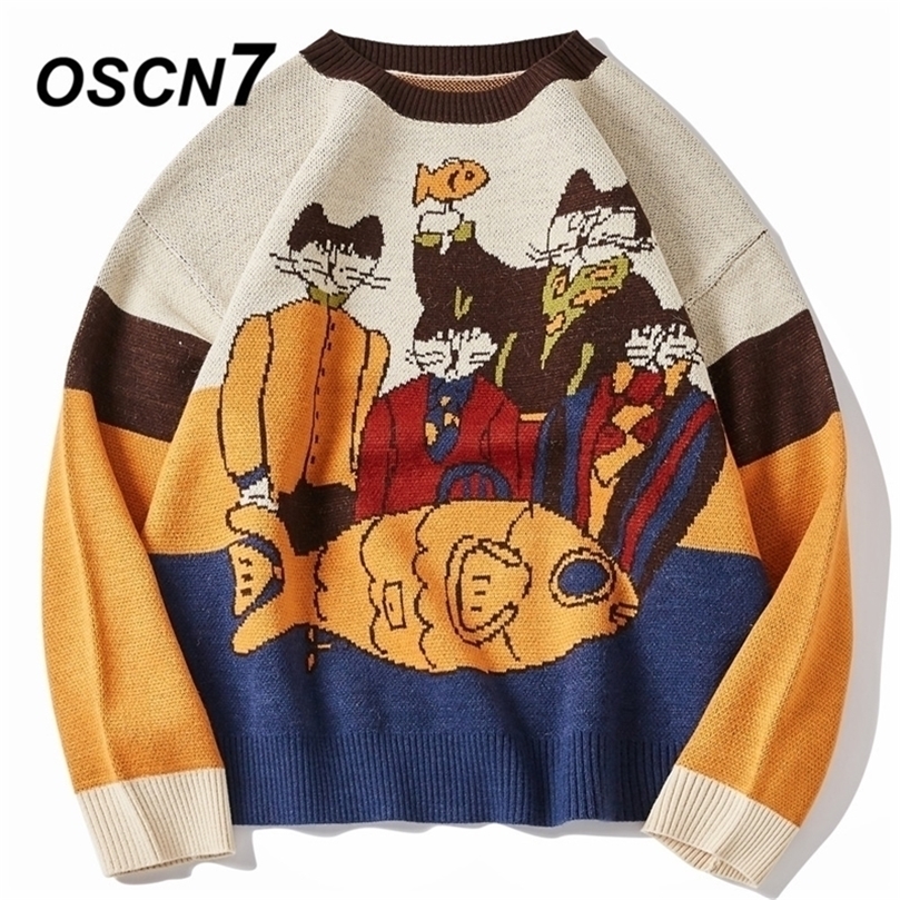 OSCN7 Funny Oversize Sweaters Men Winter High Streetwear Fashion Mens Pullovers Round Neck Vintage Sweaters 0020 201126, Black
OSCN7 Funny Oversize Sweaters Men Winter High Streetwear Fashion Mens Pullovers Round Neck Vintage Sweaters 0020 201126, Black