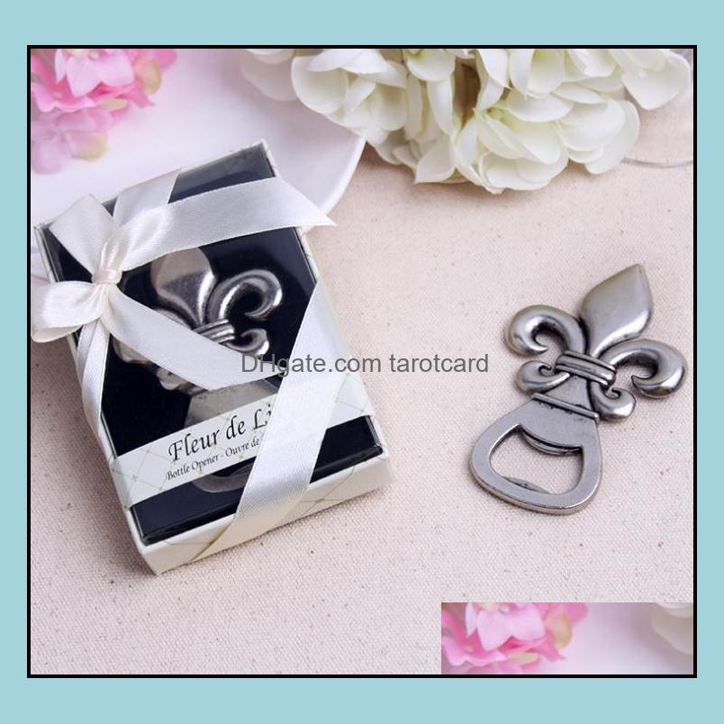 100Pcs/Lot Top Wedding Favor Supplier "Fleur De Lis" Pewter-Finish Bottle Opener Giveaways Gift Sn1229 Drop Delivery 2021 Openers Kitchen To
100Pcs/Lot Top Wedding Favor Supplier "Fleur De Lis" Pewter-Finish Bottle Opener Giveaways Gift Sn1229 Drop Delivery 2021 Openers Kitchen To