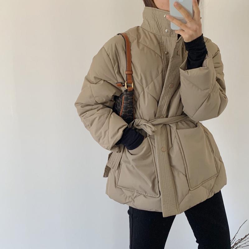 Women' Jackets 2022 Winter Thick Cotton Padded Coats Women Single-breasted Zippers Lace-up Female Parkas Stand Collar Coat, Black
Women' Jackets 2022 Winter Thick Cotton Padded Coats Women Single-breasted Zippers Lace-up Female Parkas Stand Collar Coat, Black