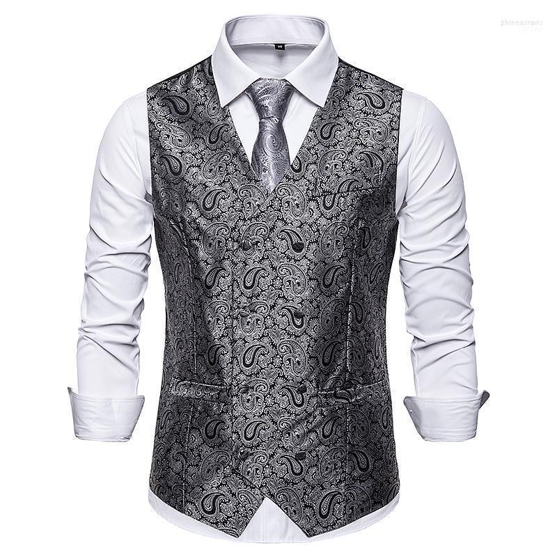 Men's Vests 2022 Plus Size Men Fashion Suit Vest Business Casual Style Double-breasted Design Cashew Flowers Pattern Sleeveless Garmen Phin2, Black
Men's Vests 2022 Plus Size Men Fashion Suit Vest Business Casual Style Double-breasted Design Cashew Flowers Pattern Sleeveless Garmen Phin2, Black