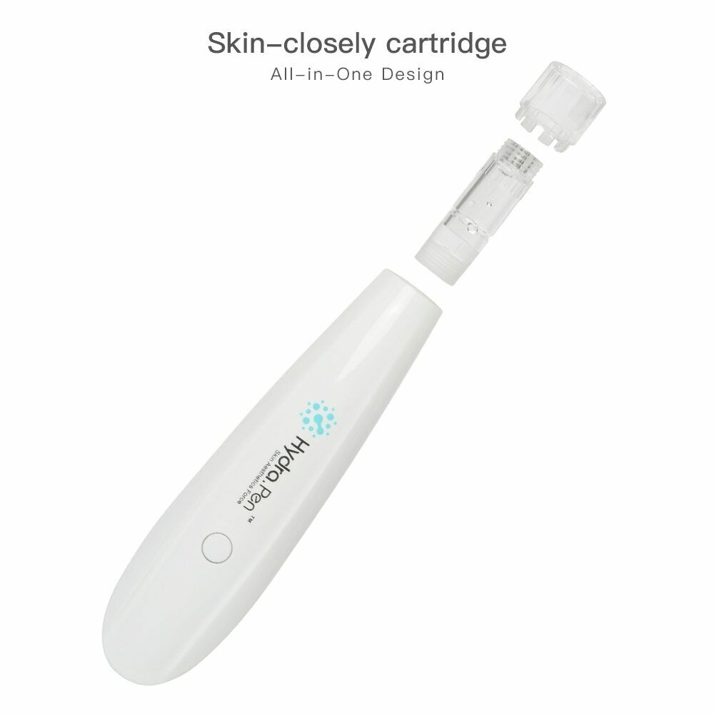 Beauty Items Hydra Pen H2 Automatic Serum Applicator Home Kit for Personal Use 2 x 12 PIN Cartridges 0.25 mm Replacement Round Nano Cartridge 10P