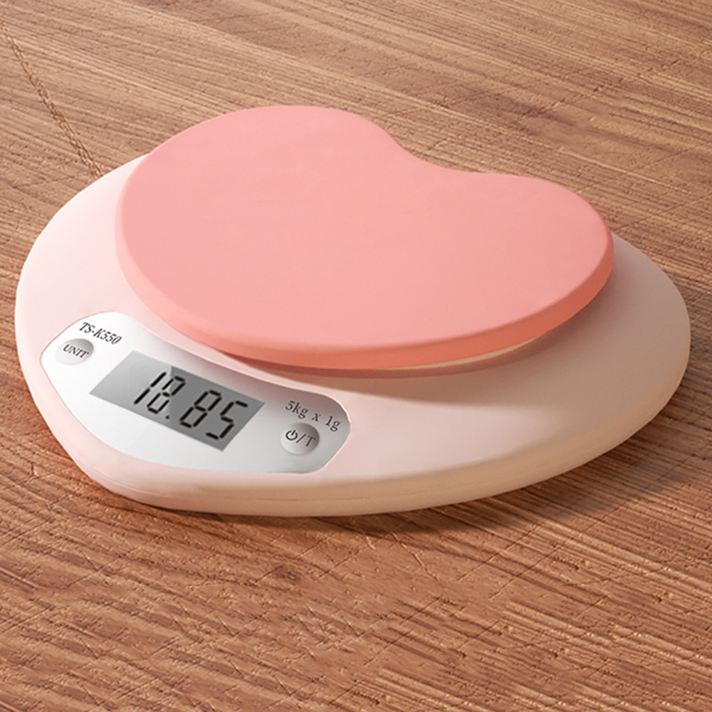 Multifunction Food Household Scales Kitchen Digital Display Measures In G Oz LB 5kg x 1g Lovely Heart Scale Pink 
Multifunction Food Household Scales Kitchen Digital Display Measures In G Oz LB 5kg x 1g Lovely Heart Scale Pink