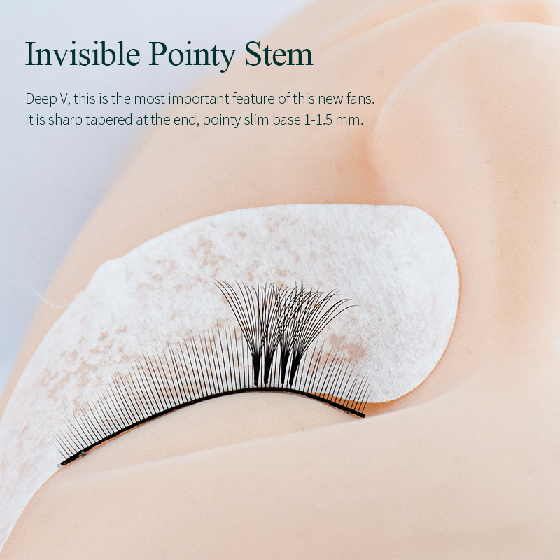 Song Lashes Pointy Base Promade Fans Eyelash Extension Sharp Thin Volume Eyelashes8D 10D 12D 220524